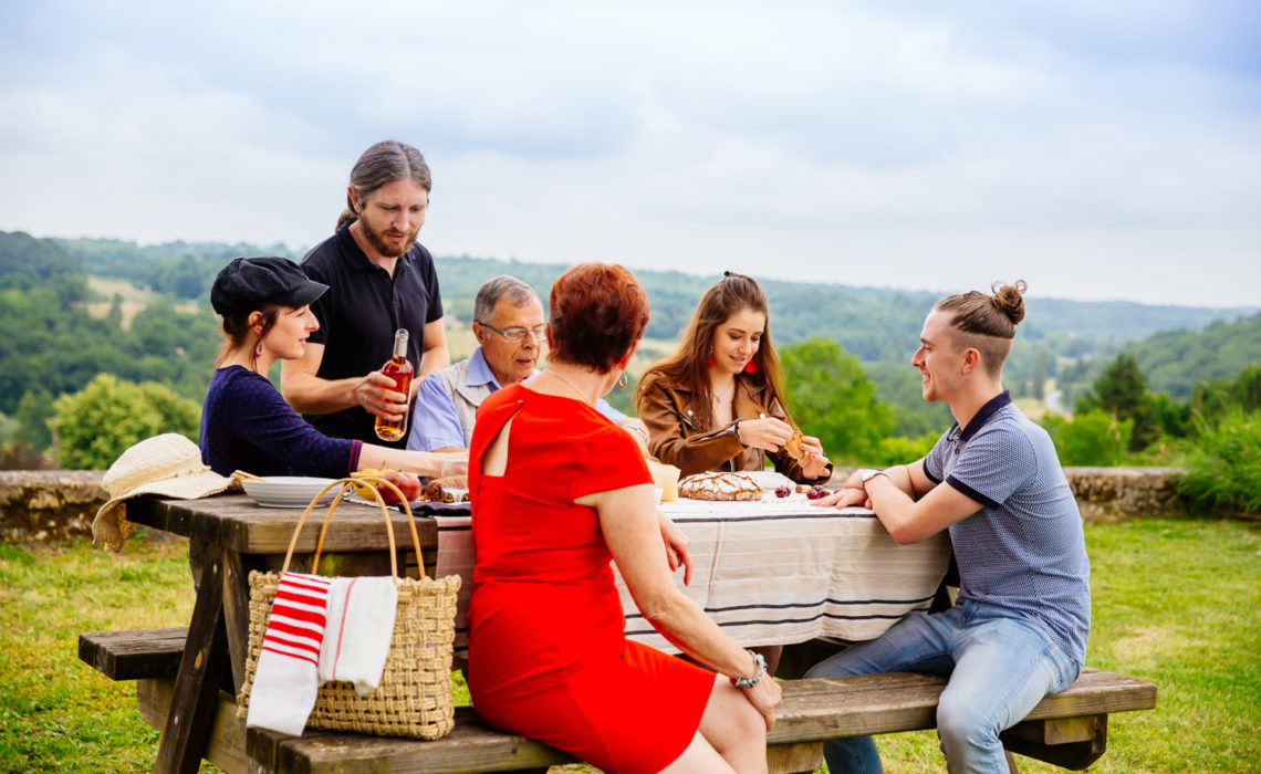 Picknick in de natuur